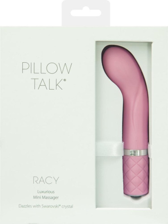 Роскошный вибратор Pillow Talk - Racy Pink с кристаллом Сваровски для точки G, подарочная упаковка || Розкішний вібратор Pillow Talk - Racy Pink з кристалом Сваровські для точки G, подарункове паковання