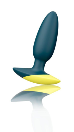 Анальная вибропробка Romp Bass Dark Green, силикон, перезаряжаемая,  макс. диаметр 3 см || Анальна вібропробка Romp Bass Dark Green, силікон, перезаряджувана, макс. діаметр 3 см