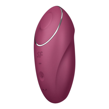 Вибростимулятор-пульсатор Satisfyer Tap & Climax 1 Red, эффект постукивания пальцем, 2 мотора || Вібростимулятор-пульсатор Satisfyer Tap & Climax 1 Red, ефект постукування пальцем, 2 мотори