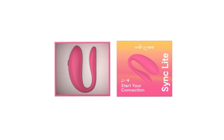 Смарт-вибратор для пар We-Vibe Sync Lite Pink, 10 виброрежимов, можно совмещать с проникающим сексом || Смарт-вібратор для пар We-Vibe Sync Lite Pink, 10 віброрежимів, можна поєднувати з проникним сексом