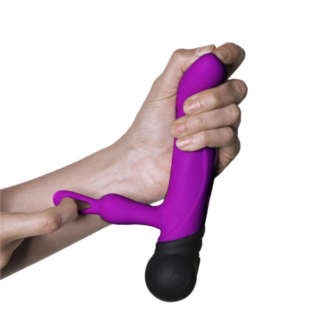 Вибратор с вращением ствола Adrien Lastic Mini Bonnie с петелькой для пальчика || Вібратор з обертанням стовбура Adrien Lastic Mini Bonnie з петелькою для пальчика