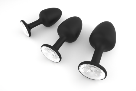 Анальная пробка Dorcel Geisha Plug Diamond M с шариком внутри, создает вибрации, макс. диаметр 3,2см || Анальна пробка Dorcel Geisha Plug Diamond M з кулькою всередині, створює вібрації, макс. діам. 3,2см