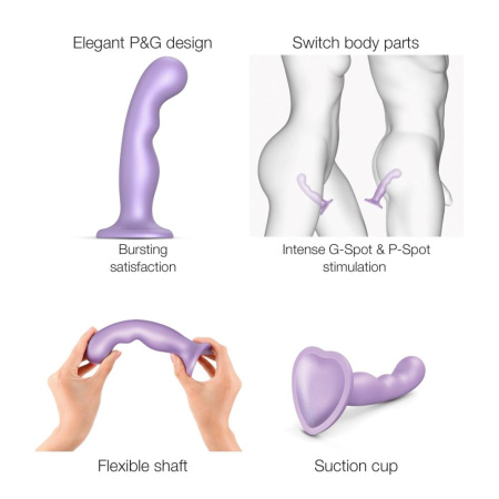 Насадка для страпона Strap-On-Me Dildo Plug P&G Lilas Metallic L || Насадка для страпона Strap-On-Me Dildo Plug P&G Lilas Metallic L