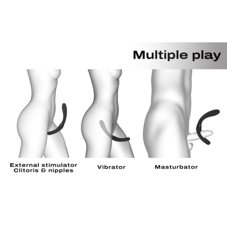 Вибратор-стимулятор Dorcel INFINITE JOY BLACK, многофункциональный, унисекс || Вібратор-стимулятор Dorcel INFINITE JOY BLACK, багатофункціональний, унісекс