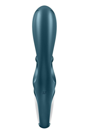 Смарт вибратор кролик Satisfyer Hug Me Bluegrey, 2 мотора, диаметр 4,2см, широкая клиторальная часть || Смарт вібратор-кролик Satisfyer Hug Me Bluegrey, 2 мотори, діаметр 4,2см, широка кліторальна частина