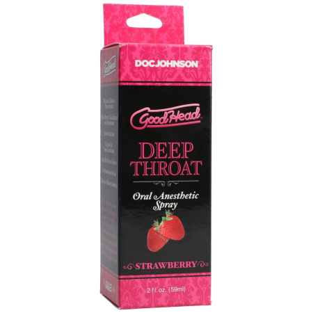 Спрей для минета Doc Johnson GoodHead DeepThroat Spray – Sweet Strawberry 59 мл для глубокого минета || Спрей для мінету Doc Johnson GoodHead DeepThroat Spray - Sweet Strawberry 59 мл для глибокого мінету