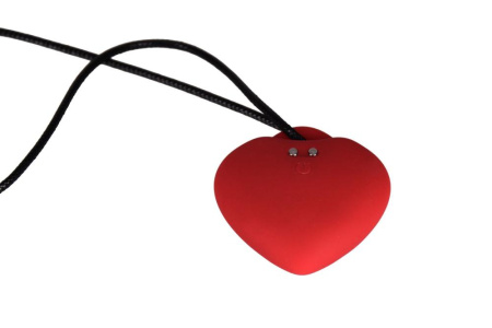 Мини-вибратор «Сердечко» FairyGasm PleasureStone red, 9 режимов, на шнурке || Мінівібратор «Сердечко» FairyGasm PleasureStone red, 9 режимів, на шнурку