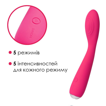 Вибратор для клитора и точки G Svakom Iris Plum Red || Вібратор для клітора та точки G Svakom Iris Plum Red