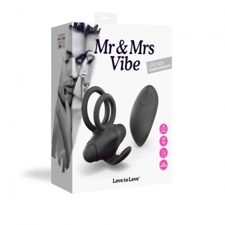 Эрекционное виброкольцо Love To Love Mr & Mrs VIBE с пультом ДУ || Ерекційне віброкільце Love To Love Mr & Mrs VIBE з пультом ДК