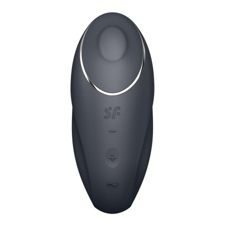 Вибростимулятор-пульсатор Satisfyer Tap & Climax 1 Grey, эффект постукивания пальцем, 2 мотора || Вібростимулятор-пульсатор Satisfyer Tap & Climax 1 Grey, ефект постукування пальцем, 2 мотори