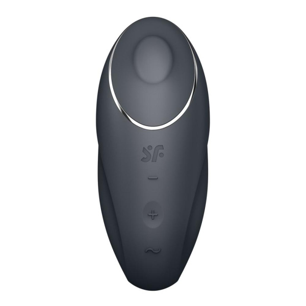 Вибростимулятор-пульсатор Satisfyer Tap & Climax 1 Grey, эффект постукивания пальцем, 2 мотора