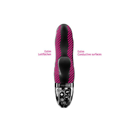 Вибратор-кролик с электростимуляцией Mystim Hop Hop Bob Black Edition || Вібратор-кролик з електростимуляцією Mystim Hop Hop Bob Black Edition