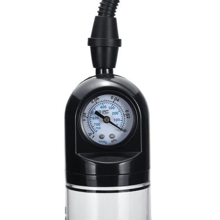 Вакуумная помпа Men Powerup со стрелочным манометром и ручной «грушей» || Вакуумна помпа Men Powerup зі стрілковим манометром та ручною «грушею»