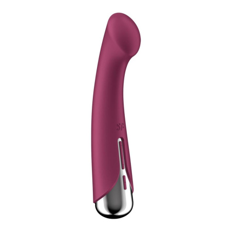 Вибратор с ротацией Satisfyer Spinning G-Spot 1 Red, плоская площадка для стимуляции точки G || Вібратор з ротацією Satisfyer Spinning G-Spot 1 Red, плоский майданчик для стимуляції точки G
