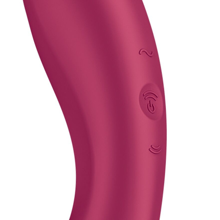 Вакуумный стимулятор с вибрацией Satisfyer Curvy Trinity 1 Red, игрушка 3в1 || Вакуумний стимулятор з вібрацією Satisfyer Curvy Trinity 1 Red, іграшка 3в1