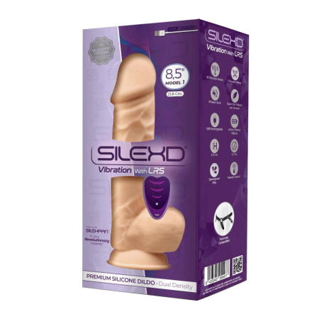 Фаллоимитатор с вибрацией SilexD Norman Vibro Flesh (Model 1 size 8,5") + LRS, диаметр 5 см || Фалоімітатор з вібрацією SilexD Norman Vibro Flesh (Model 1 size 8,5") + LRS, діаметр 5 см