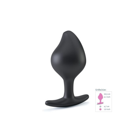 Силиконовая анальная пробка Mystim Rocking Force L для электростимулятора, диаметр 4,7см || Силіконова анальна пробка Mystim Rocking Force L для електростимулятора, діаметр 4,7 см
