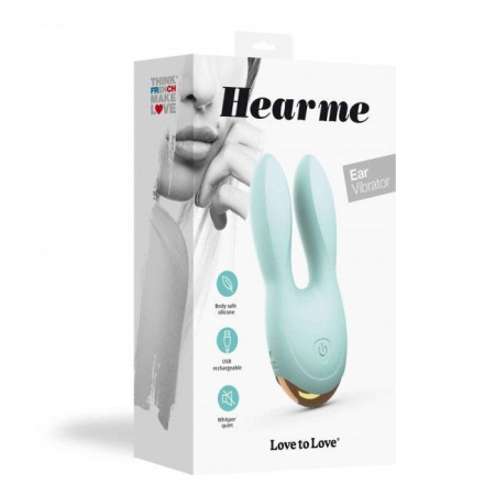 Вибратор-кролик Love To Love Hear Me Menthe с двумя моторчиками и разноцветной LED-подсветкой || Вібратор-кролик Love To Love Hear Me Menthe з двома моторчиками і різнобарвною LED-підсвіткою