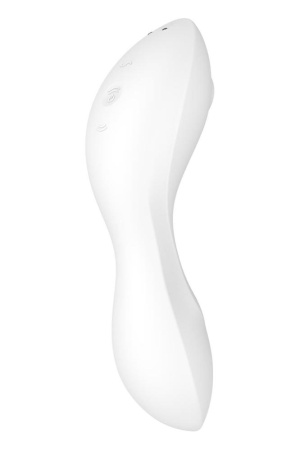 Вакуумный смарт-стимулятор с вибрацией Satisfyer Curvy Trinity 5 (White), управление со смартфона || Вакуумний смарт-стимулятор із вібрацією Satisfyer Curvy Trinity 5 (White), керування зі смартфона