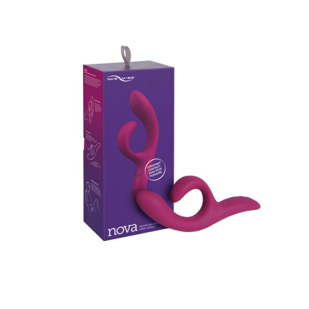 Смарт вибратор-кролик We-Vibe Nova Fuchsia, эргономичный, регулируемый угол наклона ствола || Смарт вібратор-кролик We-Vibe Nova Fuchsia, ергономічний, регульований кут нахилу стовбура