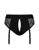 Кружевные трусы для страпона с подвязками для чулок Strap-On-Me DIVA HARNESS - M || Мереживні труси для страпону з підв'язками для панчох Strap-On-Me DIVA HARNESS - M