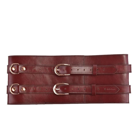 Кожаный пояс для бондажа Liebe Seele Wine Red Waist Cuff, L Size || Шкіряний пояс для бондажу Liebe Seele Wine Red Waist Cuff, L Size