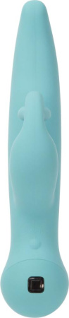 Вибратор-кролик Touch by SWAN - Trio Teal, сенсорное управление, ротация, диаметр 3,8 см || Вібратор-кролик Touch by SWAN - Trio Teal, сенсорне керування, ротація, діаметр 3,8 см