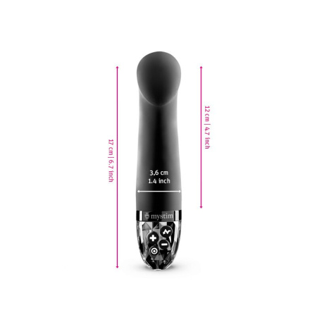 Вибратор для точки G с электростимуляцией Mystim Right on Ron Black Edition || Вібратор для точки G з електростимуляцією Mystim Right on Ron Black Edition