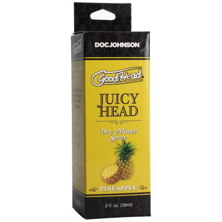 Увлажняющий оральный спрей Doc Johnson GoodHead – Juicy Head Dry Mouth Spray – Pineapple 59мл || Зволожувальний спрей оральний Doc Johnson GoodHead – Juicy Head Dry Mouth Spray – Pineapple 59мл
