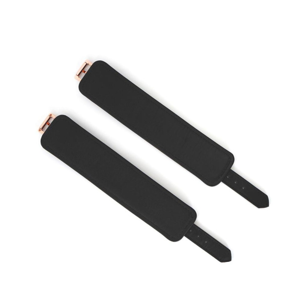 Кожаные наручники Liebe Seele Wine Red Wrist Cuffs, съемная цепочка-крепление