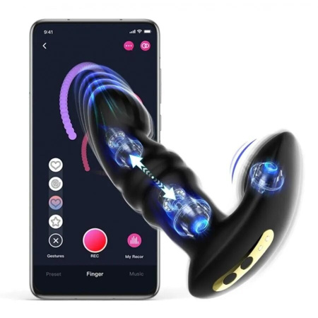 Смарт вибратор-пульсатор Fun Town Jive Black, имитация фрикций || Смарт вібратор-пульсатор Fun Town Jive Black, імітація фрикцій