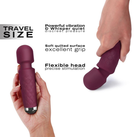 Минивибромассажер Dorcel Wand Mini Wanderful Plum || Мінівібромасажер Dorcel Wand Mini Wanderful Plum
