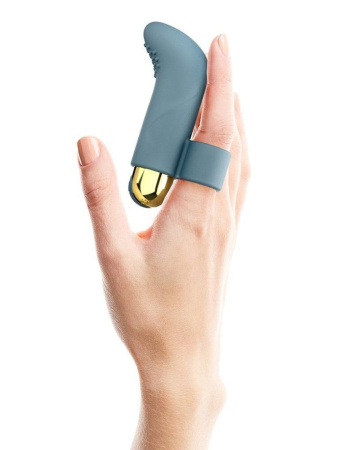 Вибратор на палец Love To Love TOUCH ME PETROLE перезаряжаемый, мощный мотор || Вібратор на палець Love To Love TOUCH ME PETROLE перезаряджуваний, потужний мотор