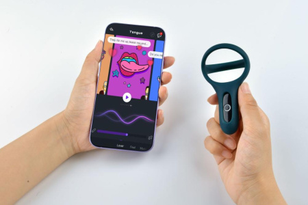 Двойное эрекционное кольцо Fun Town Rise Turquoise, управление со смартфона || Подвійне ерекційне кільце Fun Town Rise Turquoise, керування зі смартфона