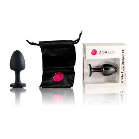 Анальная пробка Dorcel Geisha Plug Diamond XL с шариком внутри, создает вибрации, макс диаметр 4,5см || Анальна пробка Dorcel Geisha Plug Diamond XL з кулькою всередині, створює вібрації, макс діаметр 4,5