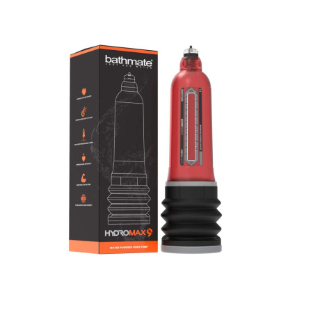 Гидропомпа Bathmate Hydromax 9 Red (X40), для члена длиной от 18 до 23см, диаметр до 5,5см || Гідро Bathmate Hydromax 9 Red (X40), для члена довжиною від 18 до 23см, діаметр до 5,5 см
