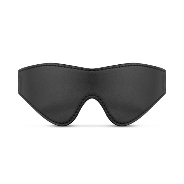 Маска Bedroom Fantasies: Faux Leather Blindfold, черная