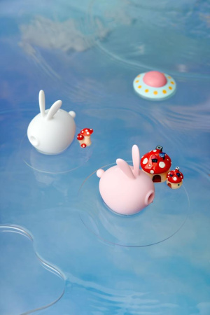 Вакуумный клиторальный стимулятор с вибрацией KISTOY Too Simple White || Вакуумний кліторальний стимулятор з вібрацією KISTOY Too Simple White