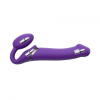 Безремневой страпон с вибрацией Strap-On-Me Vibrating Violet M диаметр 3,3см, пульт ДУ, регулируемый || Безремінний страпон з вібрацією Strap-On-Me Vibrating Violet M, діаметр 3,3 см, пульт ДК, регульован