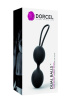 Вагінальні кульки Dorcel Dual Balls Black, діаметр 3,6 см, маса 55 г