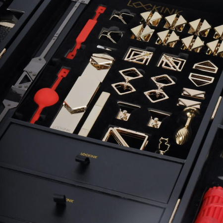 БДСМ-набор LOCKINK All-in-1 BDSM Play Kit - Crocodile Leather || БДСМ-набір LOCKINK All-in-1 BDSM Play Kit - Crocodile Leather