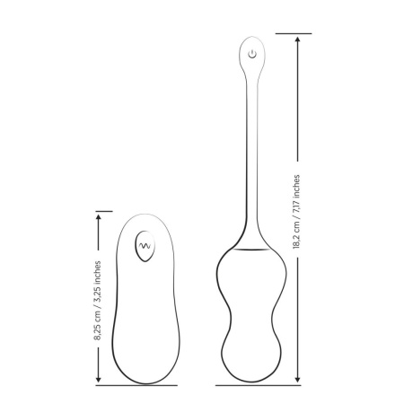 Виброяйцо для точки G с пультом управления Romp Cello Light Teal, водонепроницаемое || Віброяйце для точки G з пультом керування Romp Cello Light Teal, водонепроникне