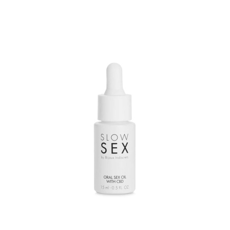 Масло для орального секса Bijoux Indiscrets Slow Sex Oral Sex Oil CBD (15 мл) || Олія для орального сексу Bijoux Indiscrets Slow Sex Oral Sex Oil CBD (15 мл)