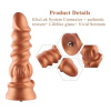 Силиконовый дилдо Hismith Spiral Grain Silicone Dildo Monster Series || Силіконовий дилдо Hismith Spiral Grain Silicone Dildo Monster Series