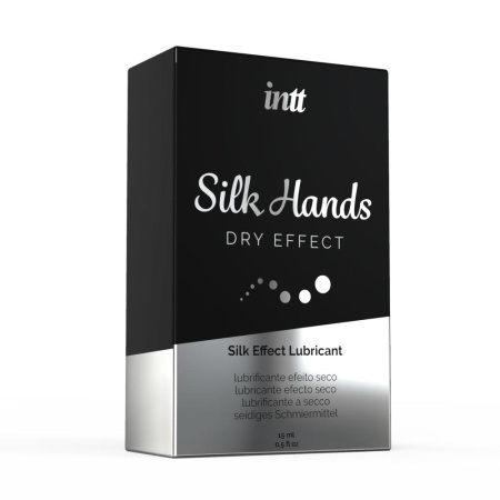 Ультагустая силиконовая смазка Intt Silk Hands (15 мл) с матовым эффектом, шелковистый эффект || Ультрагуста силіконова змазка Intt Silk Hands (15 мл) з матовим ефектом, шовковистий ефект