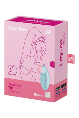 Смарт-вибратор для клитора Satisfyer Tropical Tip Light Blue || Смарт-вібратор для клітора Satisfyer Tropical Tip Light Blue