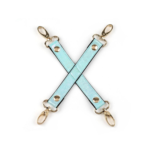 БДСМ-набір з екошкіри на оксамитовій основі Liebe Seele Vivid Sky, 8 предметів