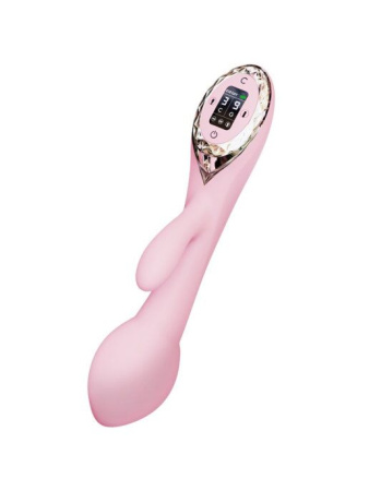 Вибратор-кролик с надувающейся головкой KISTOY A-King, LED-экран || Вібратор-кролик з голівкою KISTOY A-King, що надувається, LED-екран