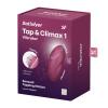 Вибростимулятор-пульсатор Satisfyer Tap & Climax 1 Red, эффект постукивания пальцем, 2 мотора || Вібростимулятор-пульсатор Satisfyer Tap & Climax 1 Red, ефект постукування пальцем, 2 мотори
