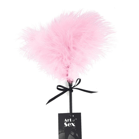 Щекоталка со шлепалкой Пика Art of Sex – Puff Peak, розовая || Лоскітка зі шльопалкою Піка Art of Sex – Puff Peak, рожева